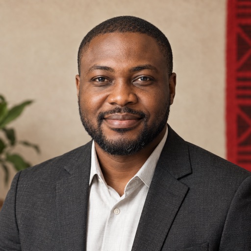 AI-generated portrait for fictional profile Chinedu Okafor