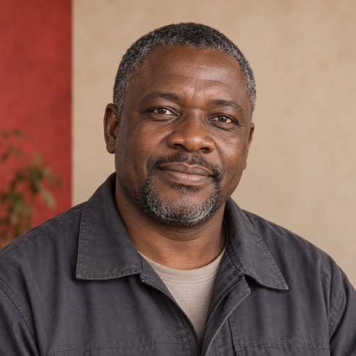 AI-generated portrait for fictional profile Tendai Moyo